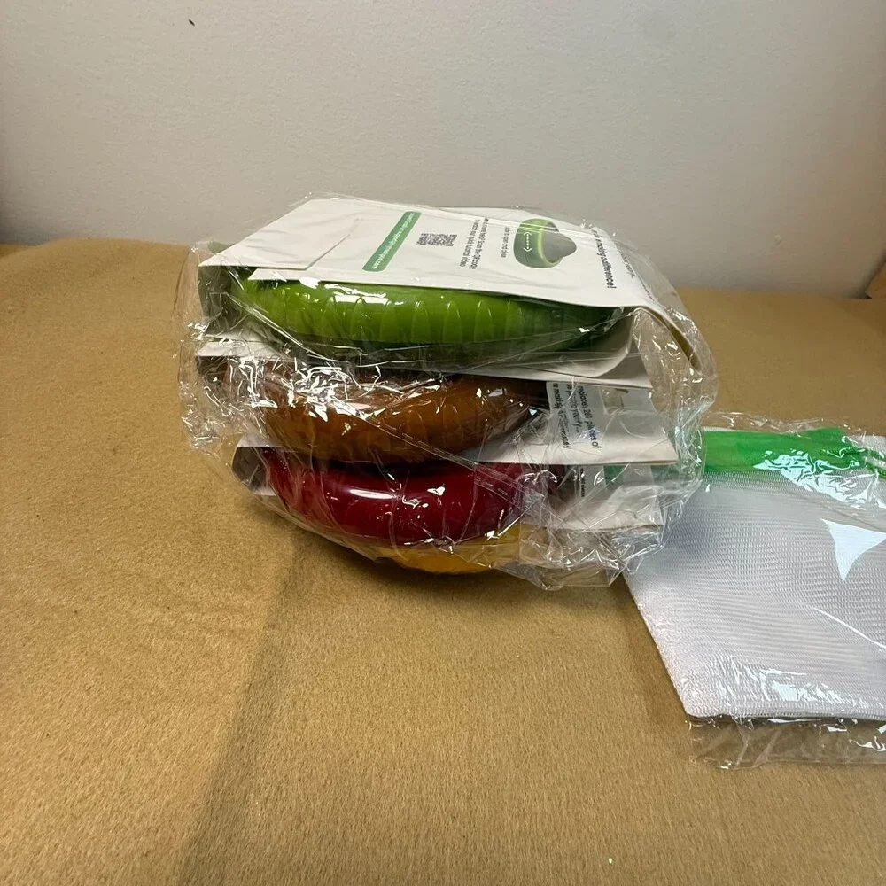 Fresh Pod BPA-Free Food Storage Container Set 3 Produce Savers Lemon Bags